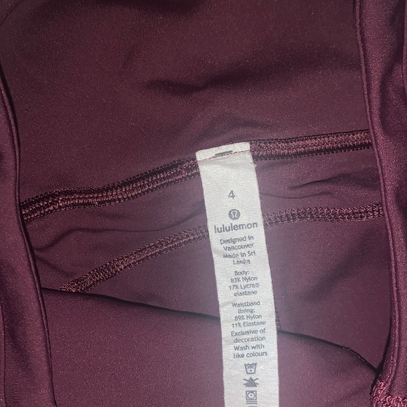lululemon fast and free cropped leggings size 4 - Picture 6 of 6